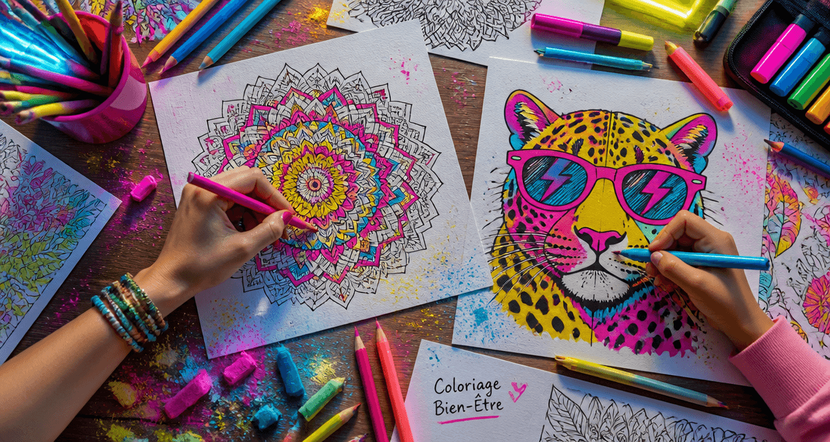 coloriage info table crayons mains