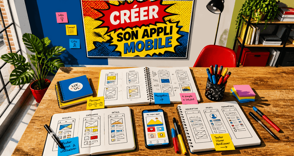 comment créer une application mobile wireframes brainstorming