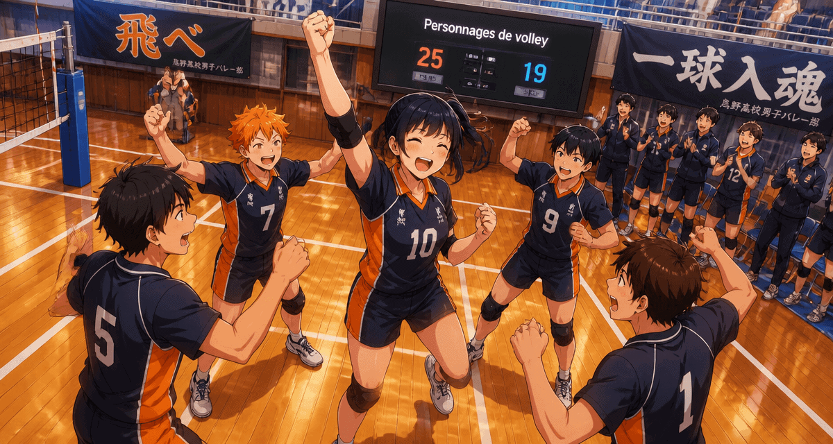 haikyuu personnage équipe Karasuno gymnase