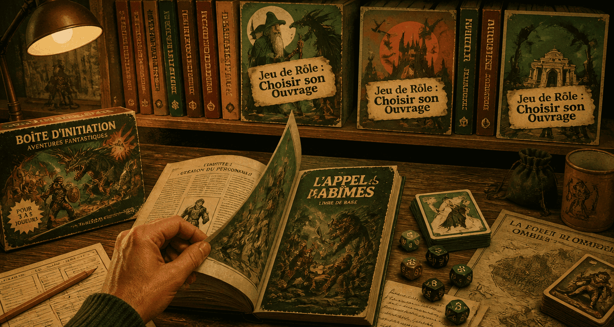 livre jeu de rôle boîte initiation livre de base
