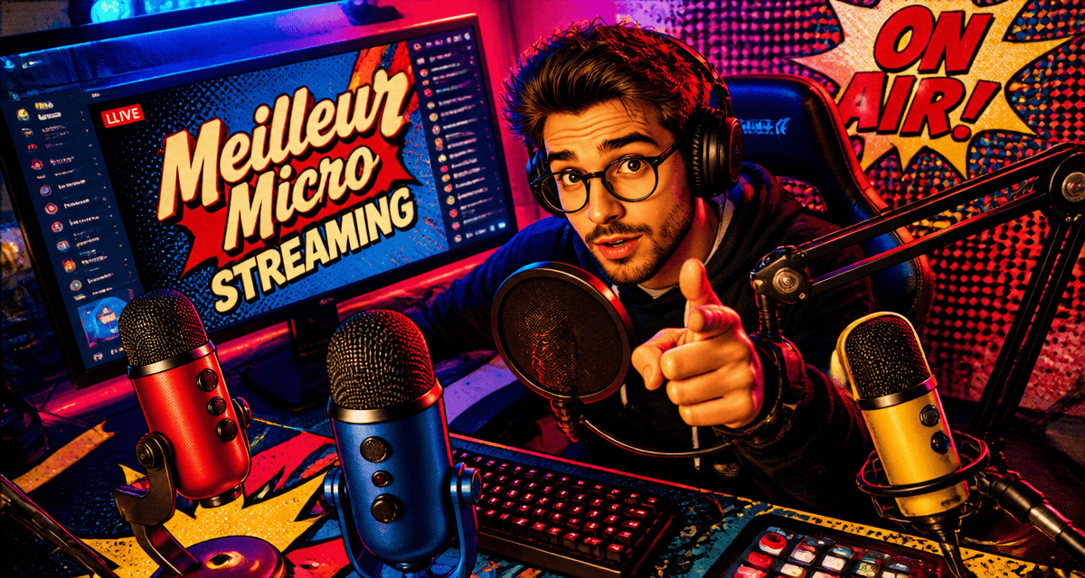 meilleur micro streaming sur bureau pop art