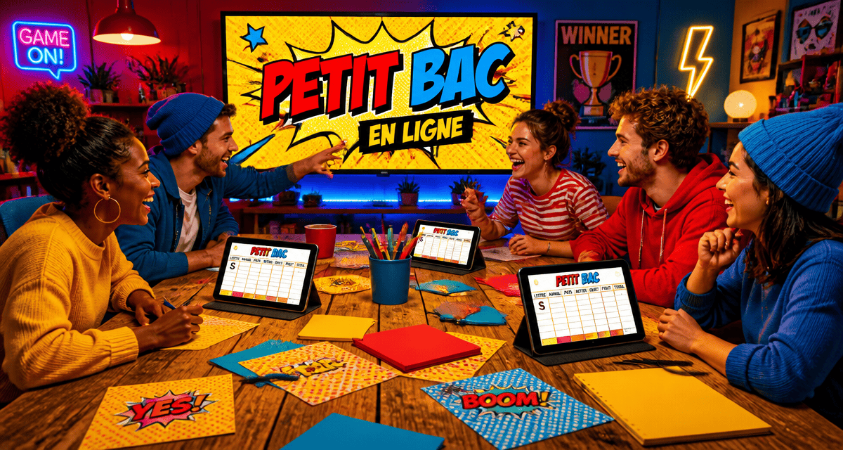 petit bac ligne joueurs autour table