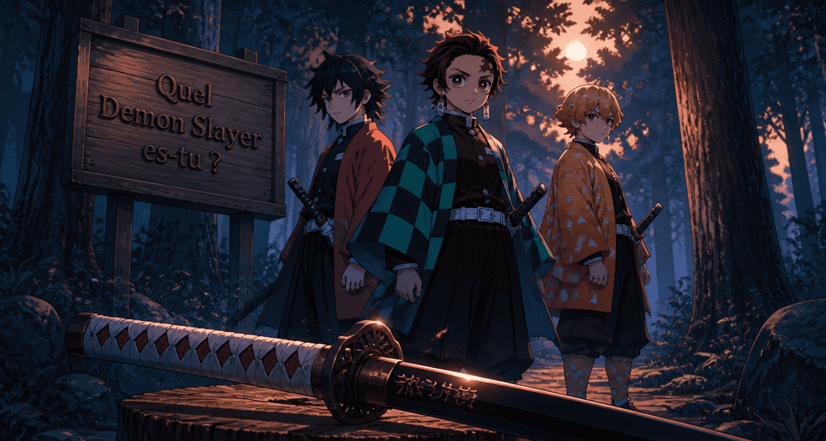 quel personnage de demon slayer es tu trois pourfendeurs sur chemin forestier