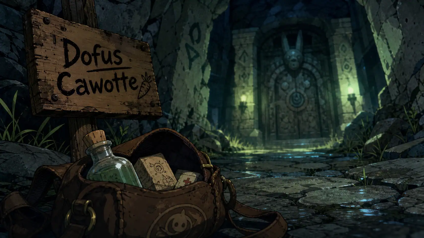 dofus cawotte île Wabbit et panoplie du Wa