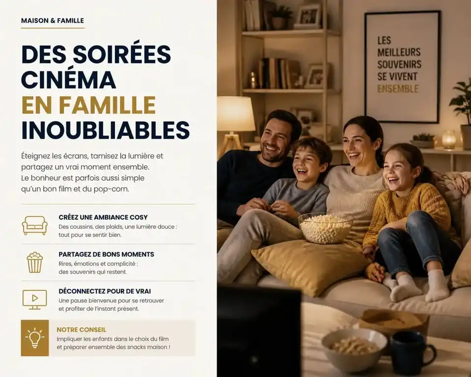 Famille partageant un moment de rire devant un film comique à regarder en famille en 2024