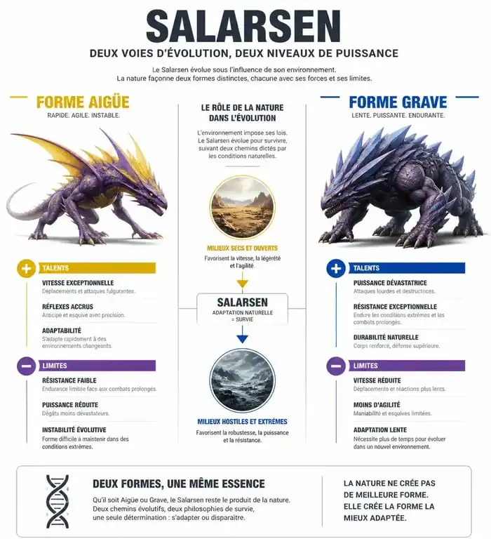 Comparatif des formes de Salarsen et évolution de Toxizap
