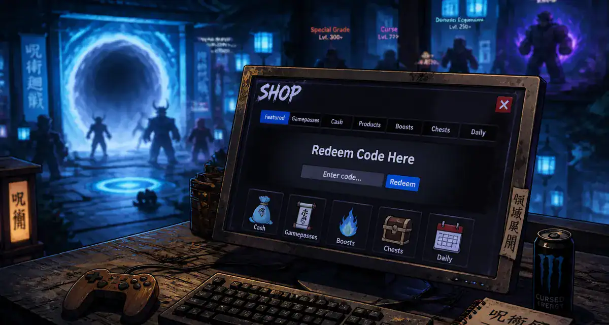 Jujutsu infini code : Redeem Code Here pour spins gratuits Roblox