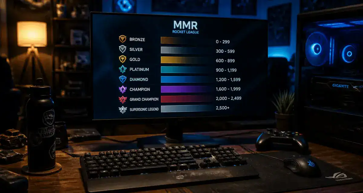 Rank Rocket League MMR : paliers Bronze à SSL