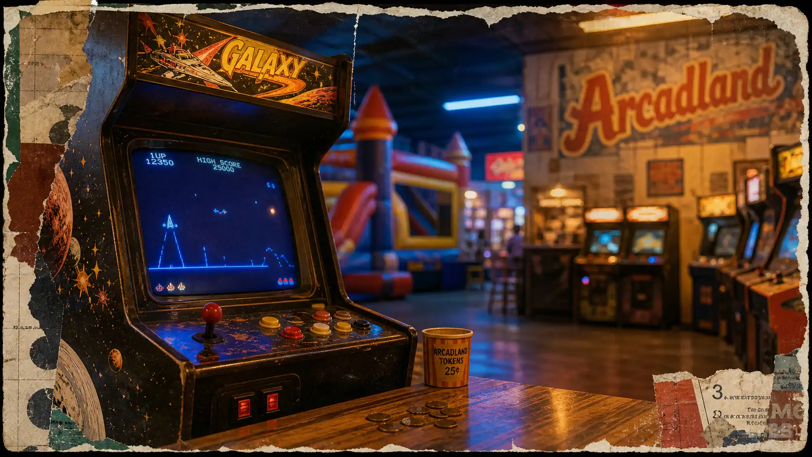 Arcadland : arcade rétro, zones enfants et jeux
