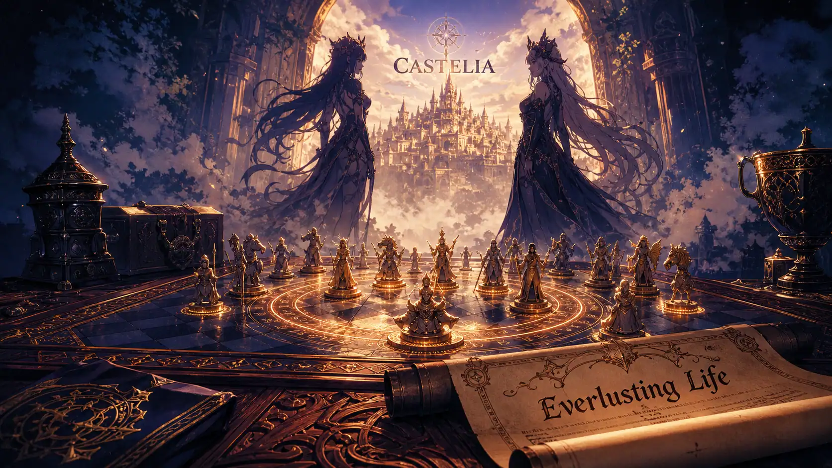 Everlusting Life, auto-chess romance anime sur navigateur ou Steam