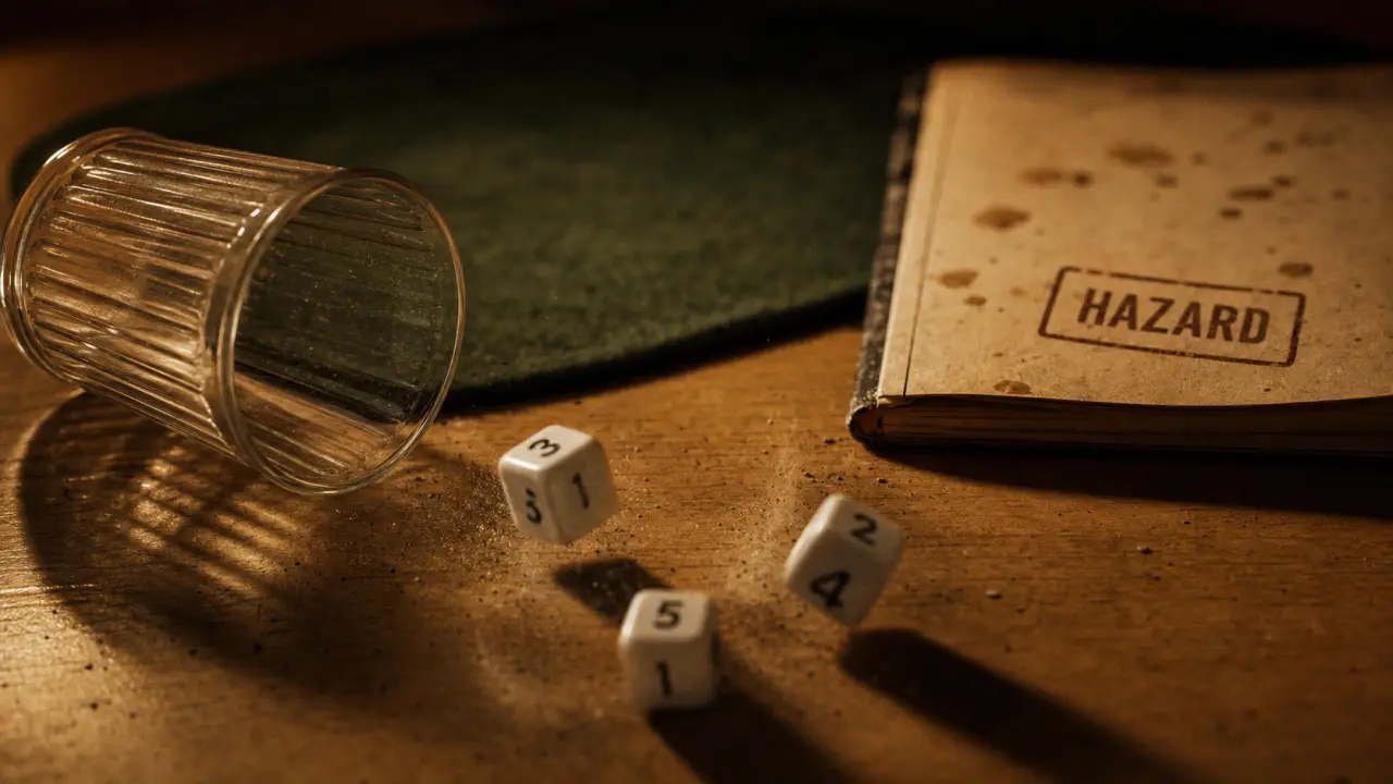 Jeu de des : 3, 5 ou 6 dés sur table