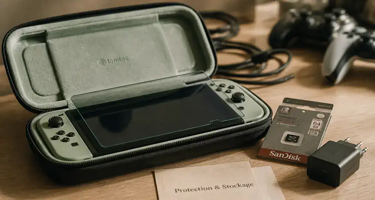 Meilleurs accessoires pour Nintendo Switch : étui, écran et charge USB‑C pour voyager