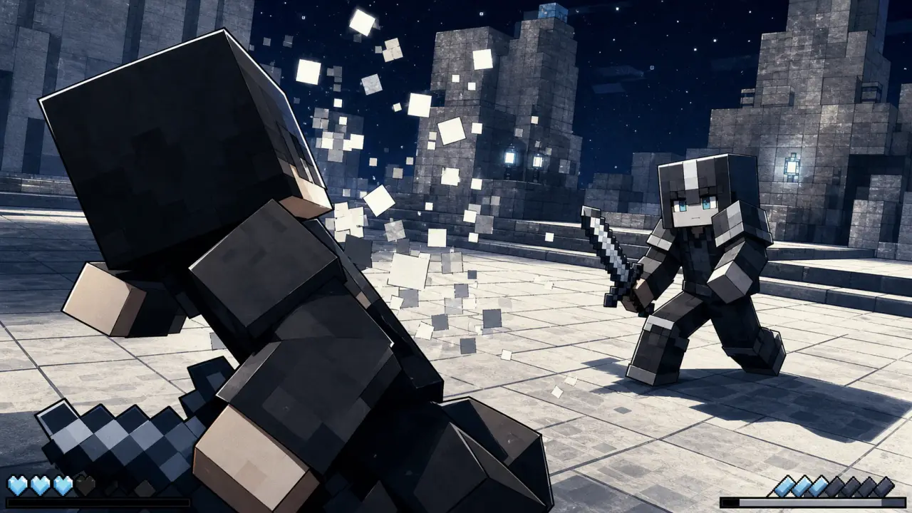 Que veut dire kb dans le jeu pvp : recul Minecraft en PvP