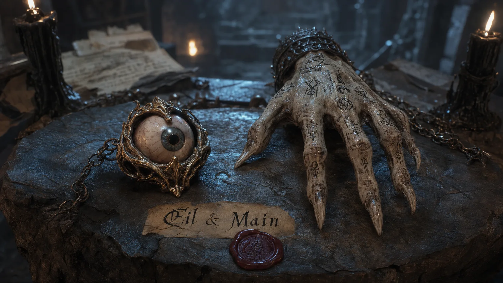 Vecna donjon et dragon : l’Œil & la Main, reliques macabres