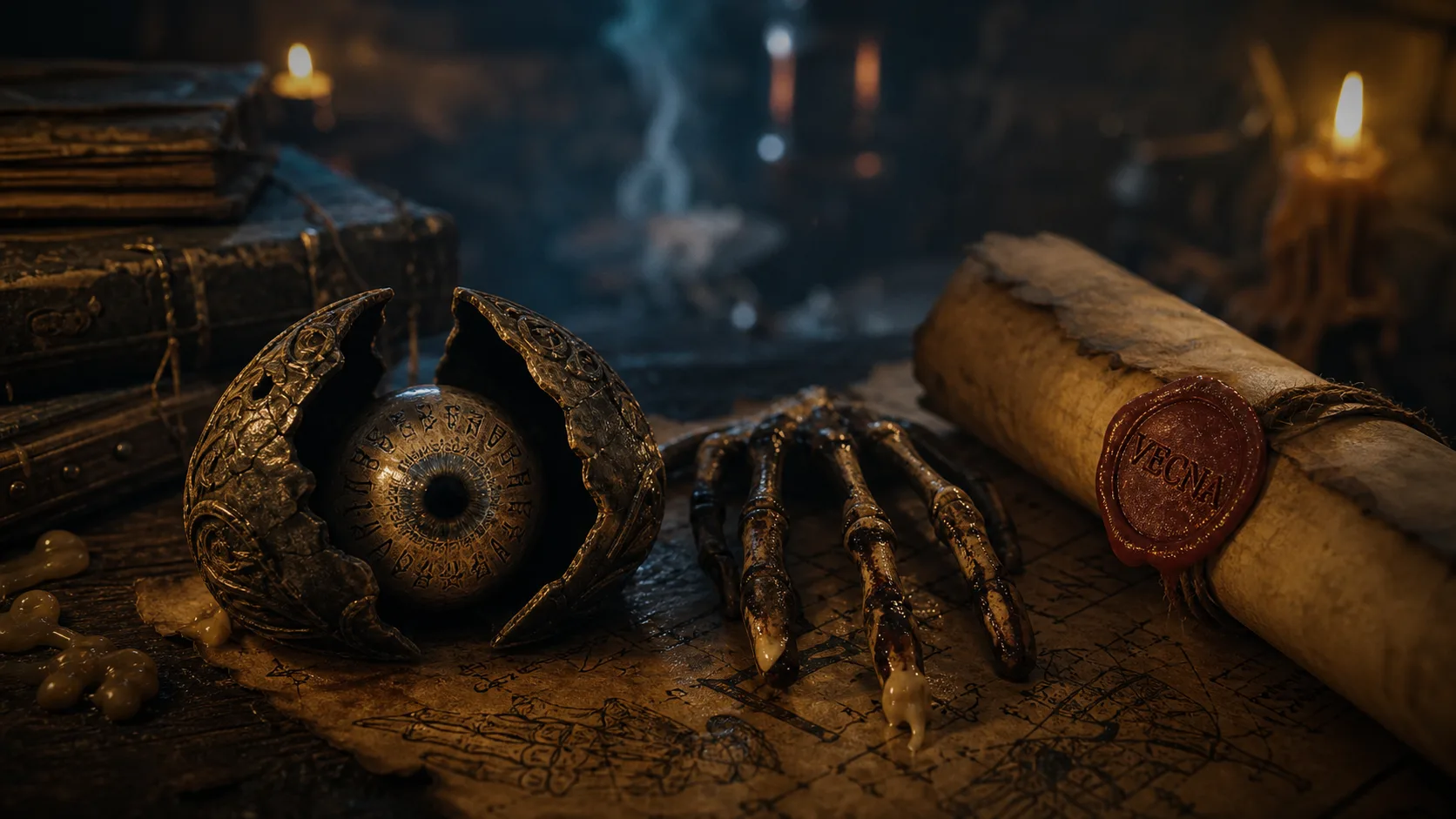 Vecna Donjon et Dragons : Œil antique et main squelettique