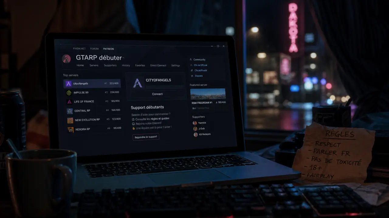GTARP : serveur GTA RP pour débuter