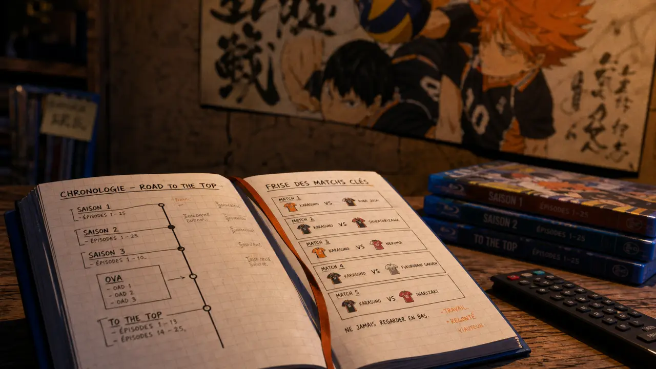 Haikyuu chronologie : OVA avant saison 4, film à la fin