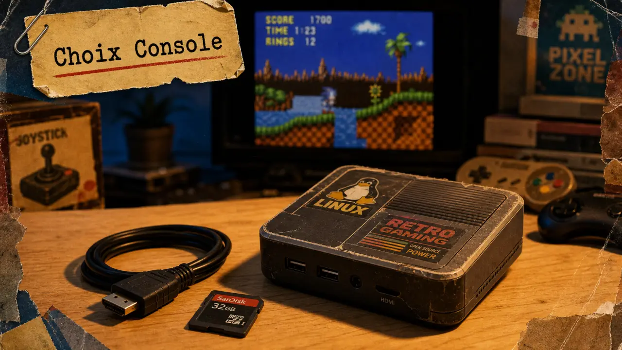 Meilleure console retrogaming : console 4:3 sur table, écran TV Android/puissance