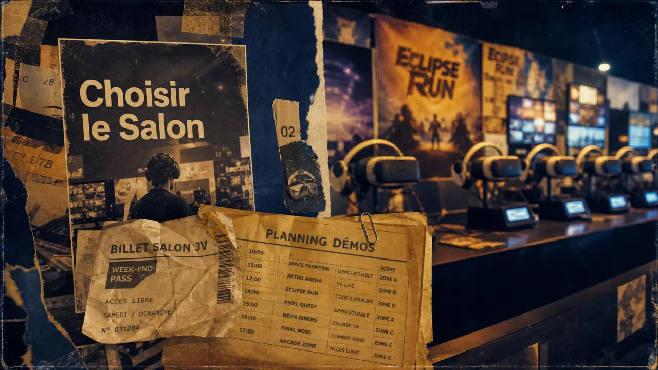 Salon jeu video en France : ambiance rétro avec billet et planning