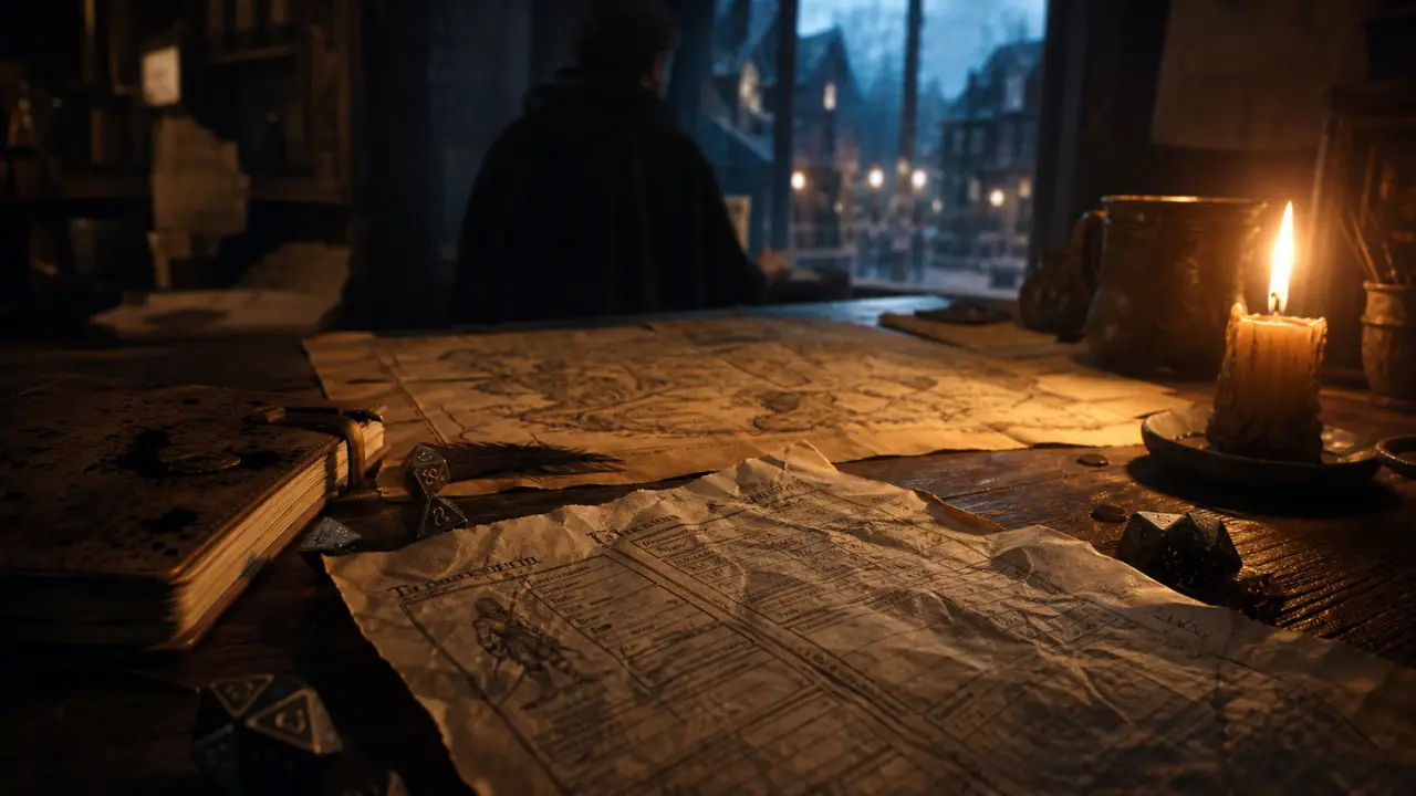 Warhammer jdr Vieux Monde : fiche de personnage, dés et carte du livre de base