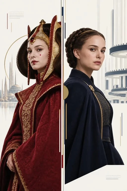 Queen Amidala devenue sénatrice de Naboo dans Star Wars