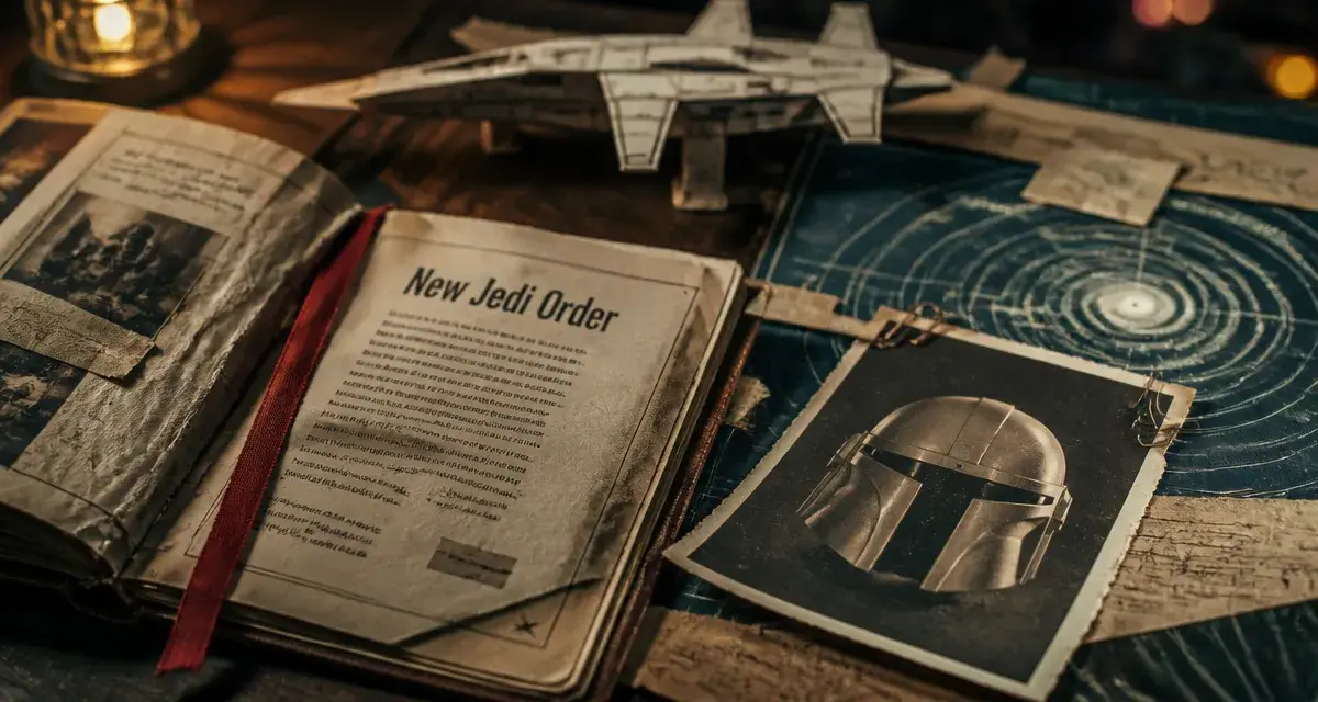 Star Wars 10 Rey : “New Jedi Order” dossier et casque sci-fi