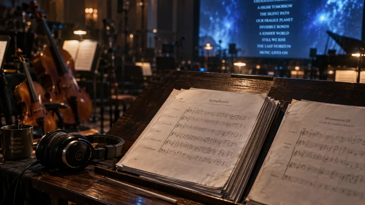 Star Wars music : partitions d’orchestre en studio, scène reconnaissable