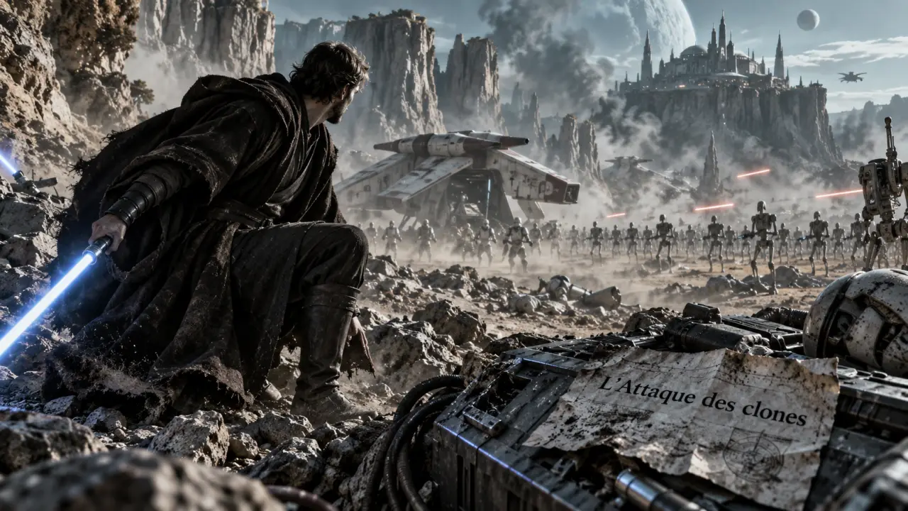 Star Wars épisode II l'Attaque des clones sur Geonosis, Jedi et droïdes