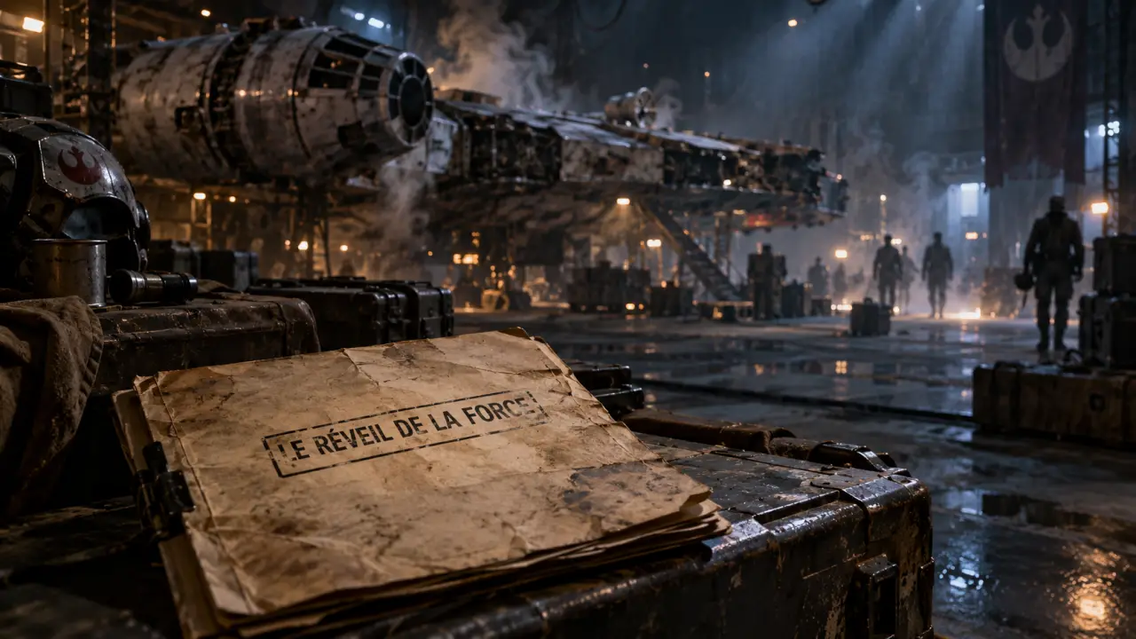 Star Wars épisode VII : vaisseau dans un hangar déserté, Le Réveil de la Force